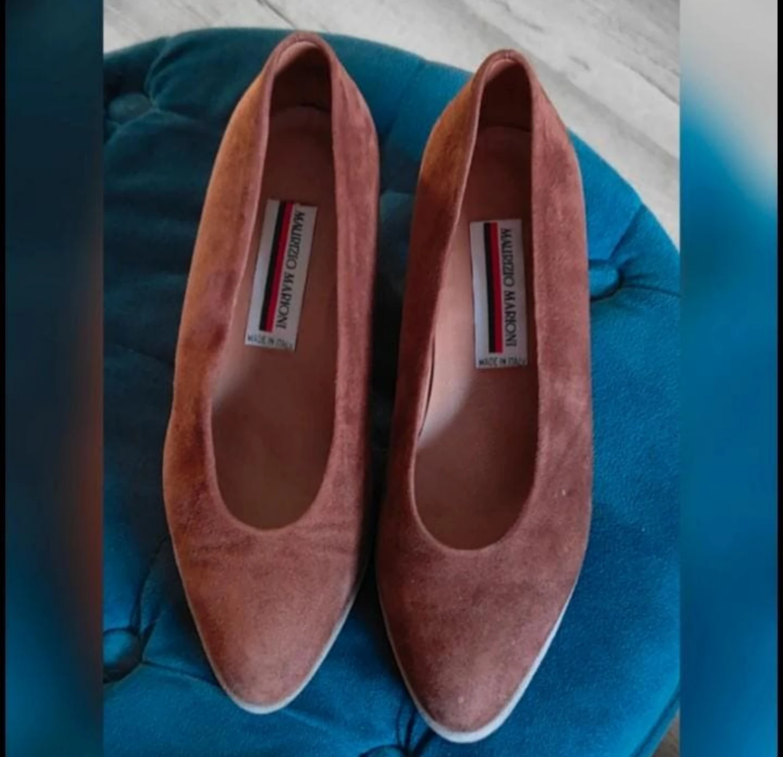 Bruin suède dames pumps Maurizio Marioni maat 38